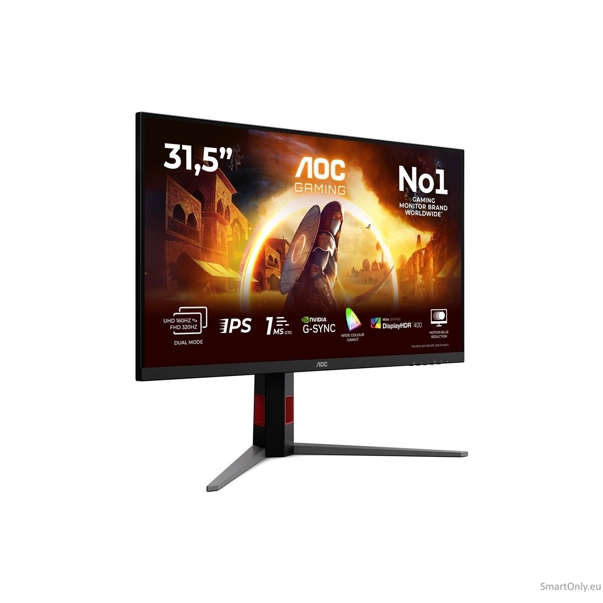 AOC U32G4U | 32 " | Fast IPS | UHD | 16:9 | 160 Hz | 1 ms | 3840 x 2160 pixels | 450 cd/m² | HDMI ports quantity 2 | Black 7 AOC U32G4U | 32 " | Fast IPS | UHD | 16:9 | 160 Hz | 1 ms | 3840 x 2160 pixels | 450 cd/m² | HDMI ports quantity 2 | Black 7