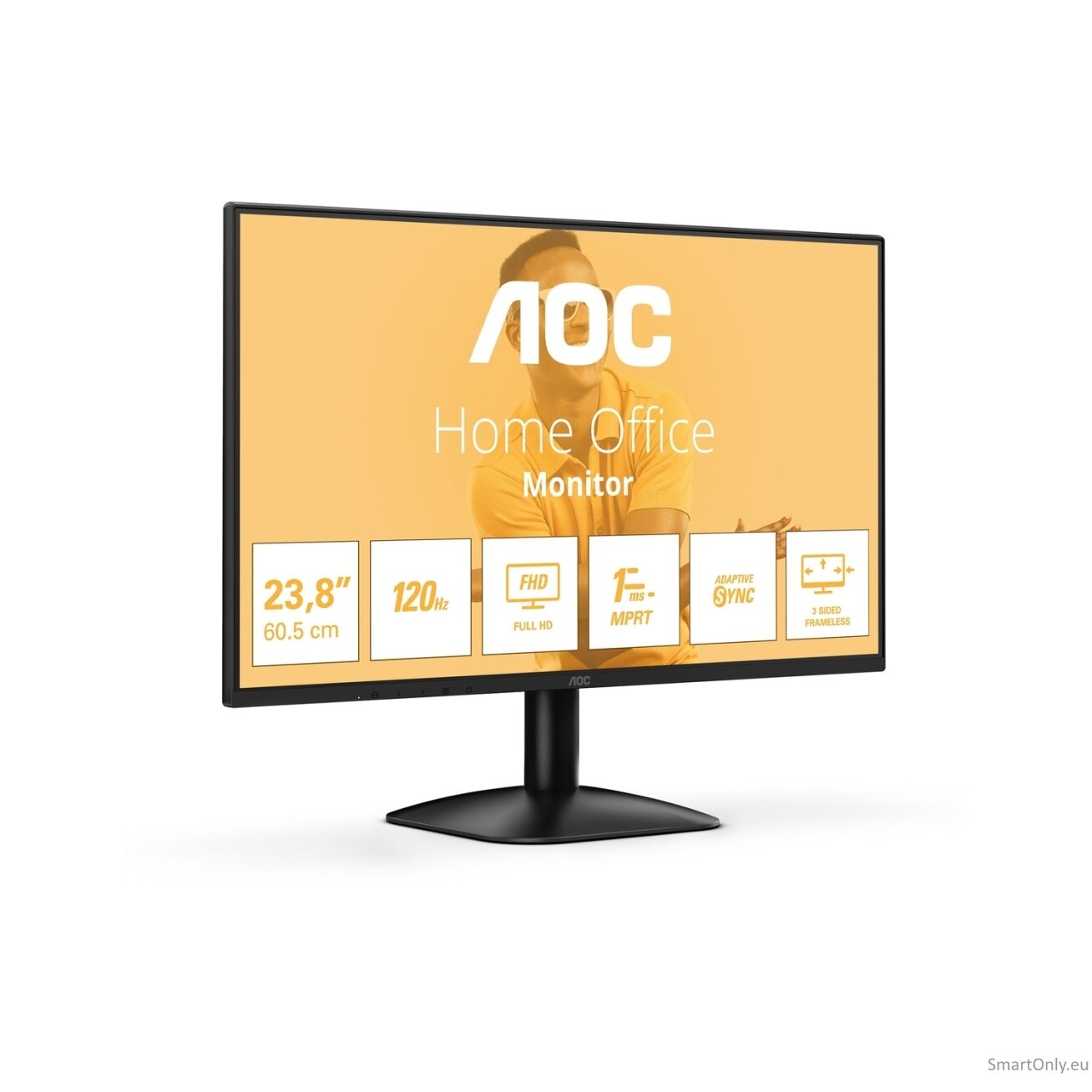 AOC | 24B31H | 24 " | IPS | FHD | 16:9 | 120 Hz | 1 ms | 1920 x 1080 pixels | 300 cd/m² | HDMI ports quantity 1 | Black 18 AOC | 24B31H | 24 " | IPS | FHD | 16:9 | 120 Hz | 1 ms | 1920 x 1080 pixels | 300 cd/m² | HDMI ports quantity 1 | Black 18
