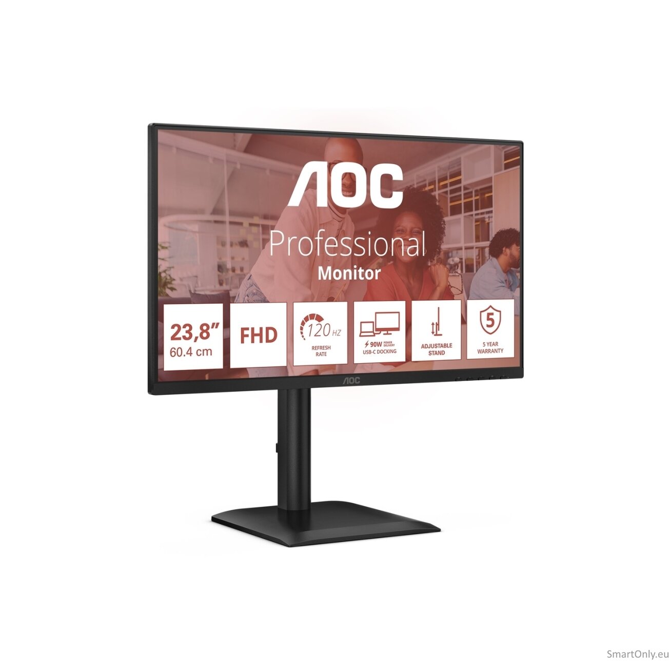 AOC | 24E4CV | 23.8 " | IPS | FHD | 16:9 | 120 Hz | 4 ms | 1920 x 1080 pixels | 300 cd/m² | Black 19