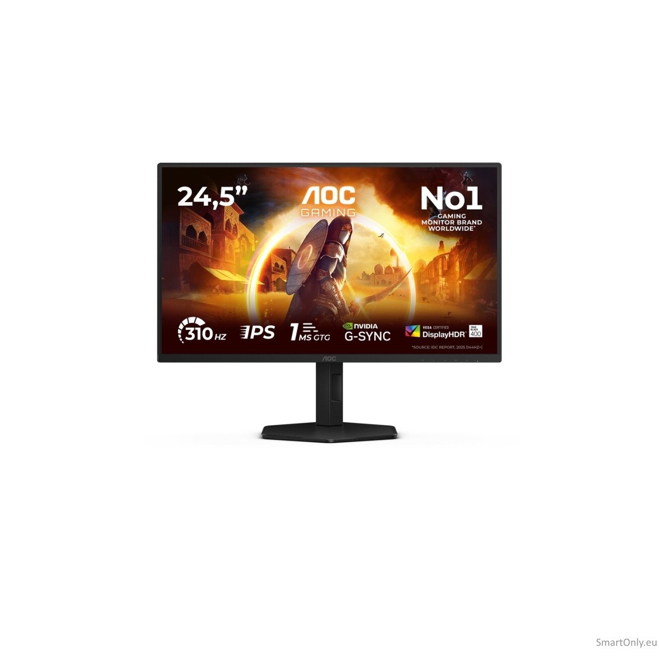 AOC | 25G4SXU | 24.5 " | IPS | FHD | 310 Hz | 1 ms | 1920 x 1080 pixels | 400 cd/m² | HDMI ports quantity 2 | Black 38