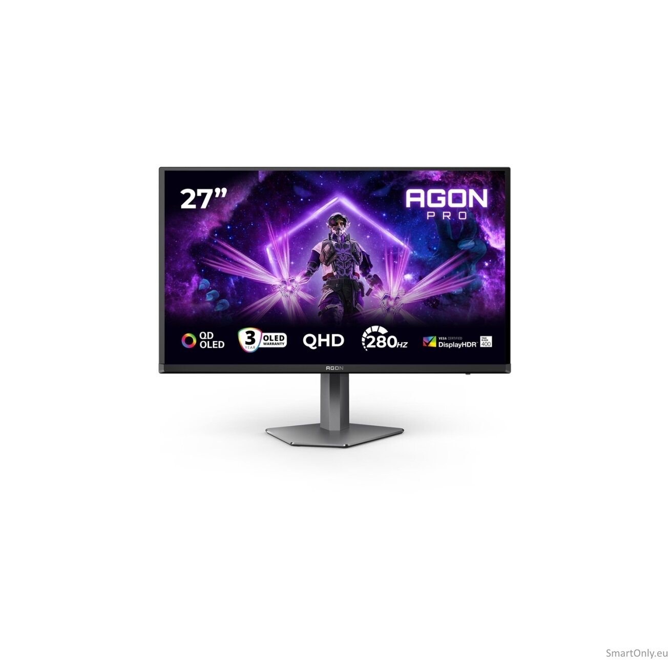 AOC | AG276QZD2 | 26.7 " | OLED | QHD | 16:9 | 240 Hz | 0.03 ms | 2560 x 1440 pixels | 250 cd/m² | HDMI ports quantity 2 36