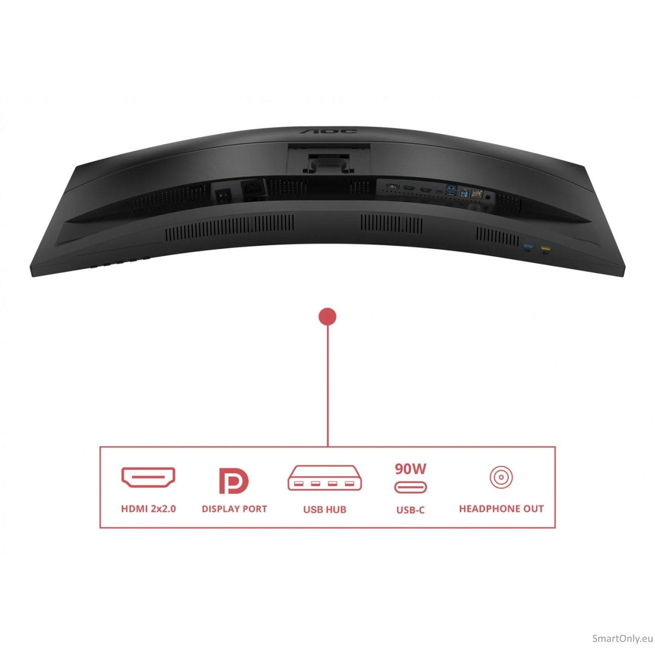 AOC CU34E4CV | 34 " | VA | 21:9 | 120 Hz | 4 ms | 3440 x 1440 pixels | HDMI ports quantity 2 | Black 8 AOC CU34E4CV | 34 " | VA | 21:9 | 120 Hz | 4 ms | 3440 x 1440 pixels | HDMI ports quantity 2 | Black 8