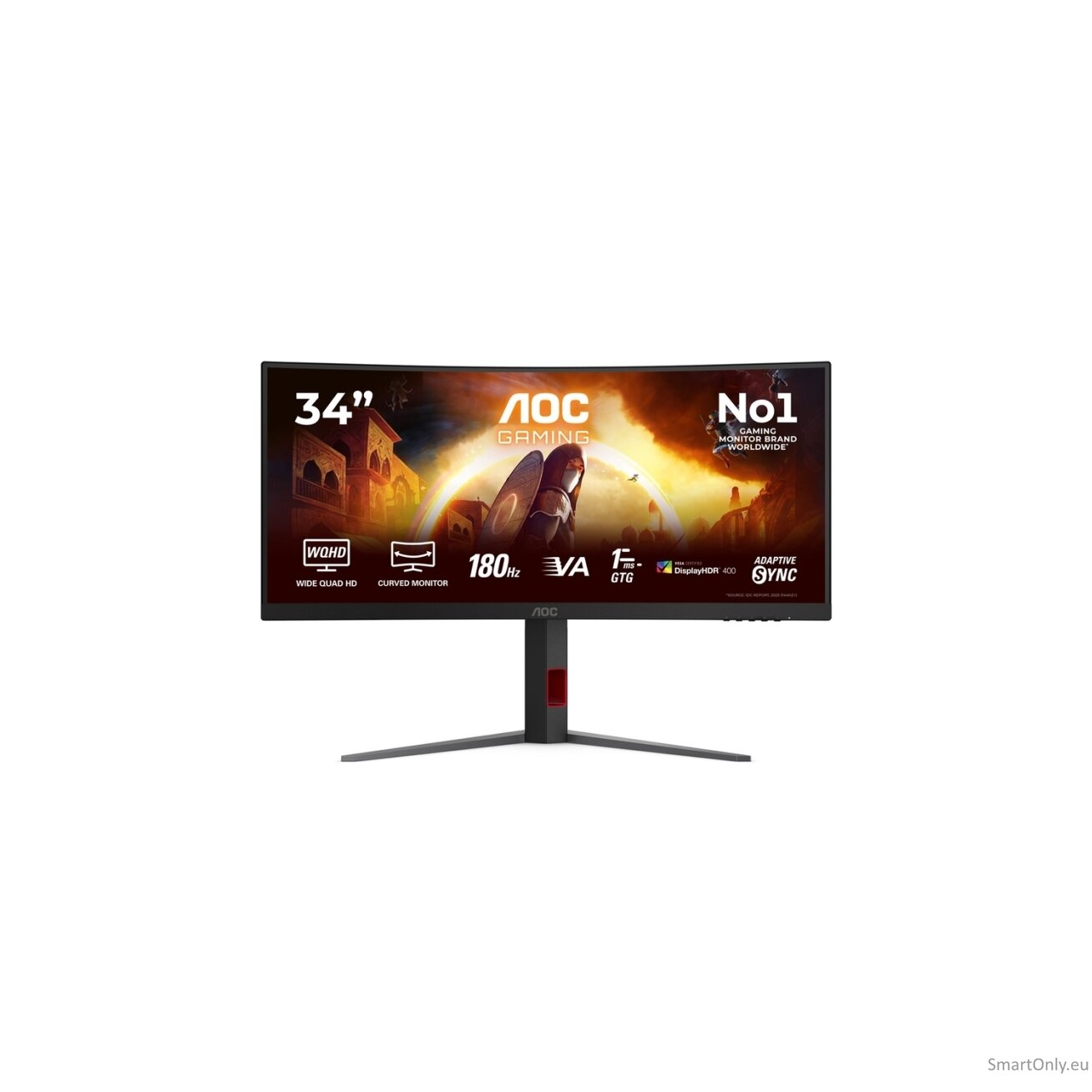 AOC CU34G4CA | 34 " | Fast VA | WQHD | 21:9 | 180 Hz | 1 ms | 3440 x 1440 pixels | 450 cd/m² | HDMI ports quantity 2 | Black 16 AOC CU34G4CA | 34 " | Fast VA | WQHD | 21:9 | 180 Hz | 1 ms | 3440 x 1440 pixels | 450 cd/m² | HDMI ports quantity 2 | Black 16