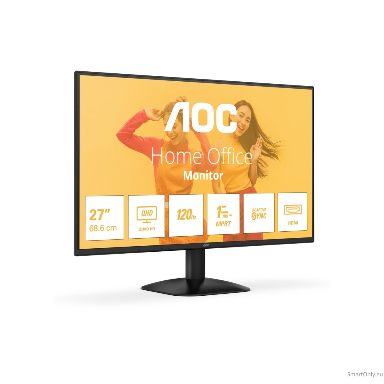 AOC Q27B35S3 | 27 " | IPS | QHD | 16:9 | 120 Hz | 1 ms | 2560 x 1440 pixels | 300 cd/m² | HDMI ports quantity 1 | Black 4 AOC Q27B35S3 | 27 " | IPS | QHD | 16:9 | 120 Hz | 1 ms | 2560 x 1440 pixels | 300 cd/m² | HDMI ports quantity 1 | Black 4