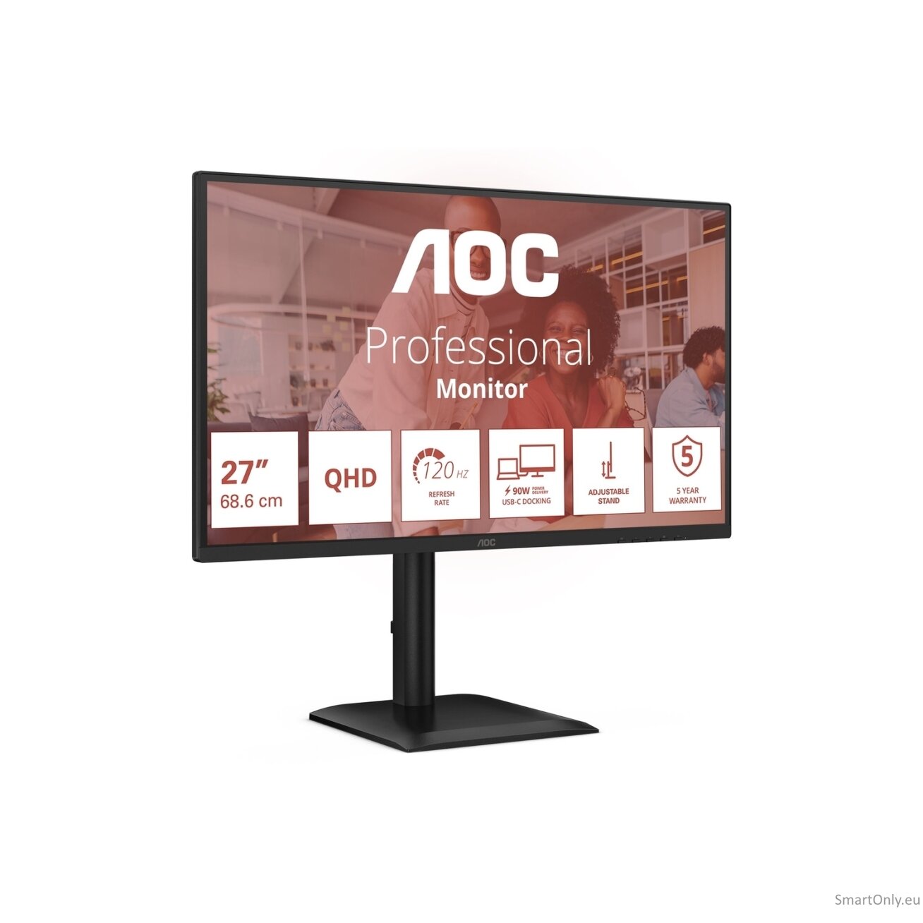 AOC | Q27E4CV | 27 " | IPS | QHD | 16:9 | 120 Hz | 4 ms | 2560 x 1440 pixels | 350 cd/m² | HDMI ports quantity 1 | Black 20