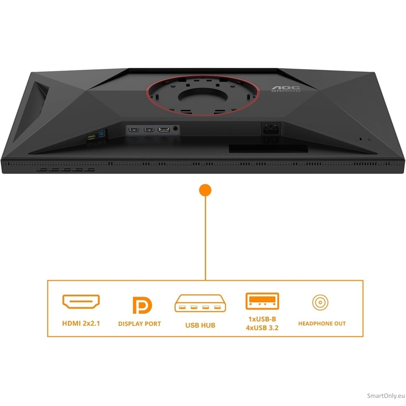 AOC | U27G4XM | 27 " | Fast IPS | UHD | 16:9 | 160 Hz | 1 ms | 3840 x 2160 pixels | 1200 cd/m² | HDMI ports quantity 1 | Black 2