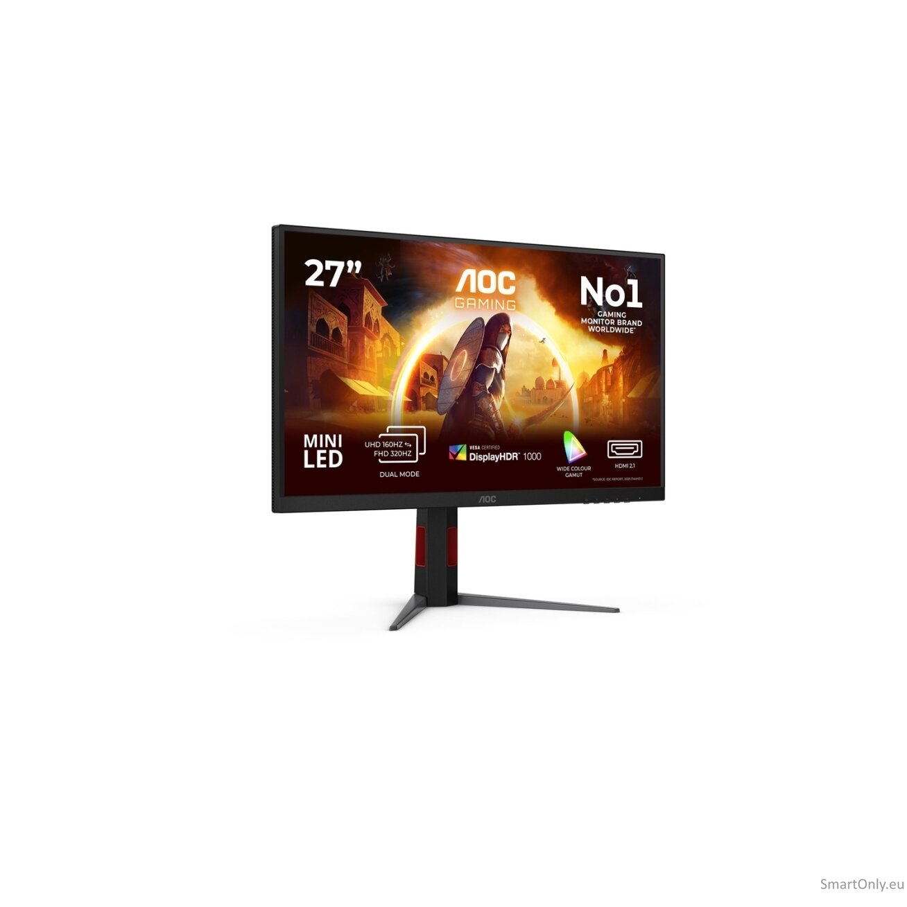 AOC | U27G4XM | 27 " | Fast IPS | UHD | 16:9 | 160 Hz | 1 ms | 3840 x 2160 pixels | 1200 cd/m² | HDMI ports quantity 1 | Black 43 AOC | U27G4XM | 27 " | Fast IPS | UHD | 16:9 | 160 Hz | 1 ms | 3840 x 2160 pixels | 1200 cd/m² | HDMI ports quantity 1 | Black 43