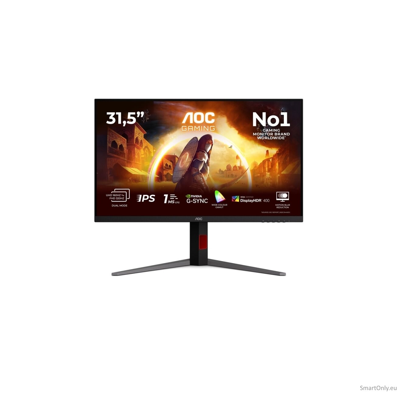 AOC U32G4U | 32 " | Fast IPS | UHD | 16:9 | 160 Hz | 1 ms | 3840 x 2160 pixels | 450 cd/m² | HDMI ports quantity 2 | Black 17 AOC U32G4U | 32 " | Fast IPS | UHD | 16:9 | 160 Hz | 1 ms | 3840 x 2160 pixels | 450 cd/m² | HDMI ports quantity 2 | Black 17