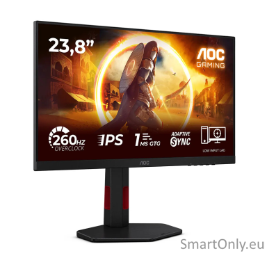 AOC | 24G4ZRE | 24 " | Fast IPS | FHD | 16:9 | 240 Hz | 1 ms | 1920 x 1080 pixels | 300 cd/m² | HDMI ports quantity 2 | Black AOC | 24G4ZRE | 24 " | Fast IPS | FHD | 16:9 | 240 Hz | 1 ms | 1920 x 1080 pixels | 300 cd/m² | HDMI ports quantity 2 | Black