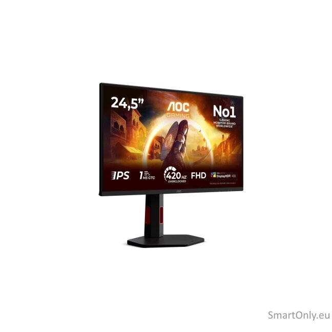 AOC | 25G4KUR | 25 " | Fast IPS | FHD | 16:9 | 420 Hz | 1 ms | 1920 x 1080 pixels | 350 cd/m² | HDMI ports quantity 2 | Black 47
