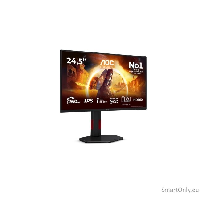 AOC | 25G4ZR | 25 " | Fast IPS | FHD | 16:9 | 240 Hz | 0.5 ms | 1920 x 1080 pixels | 300 cd/m² | HDMI ports quantity 2 | Black 21