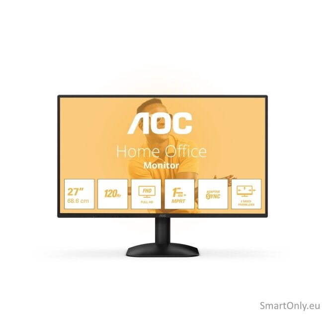 AOC | 27B31H | 27 " | IPS | FHD | 16:9 | 120 Hz | 1 ms | 1920 x 1080 pixels | 300 cd/m² | HDMI ports quantity 1 | Black 8