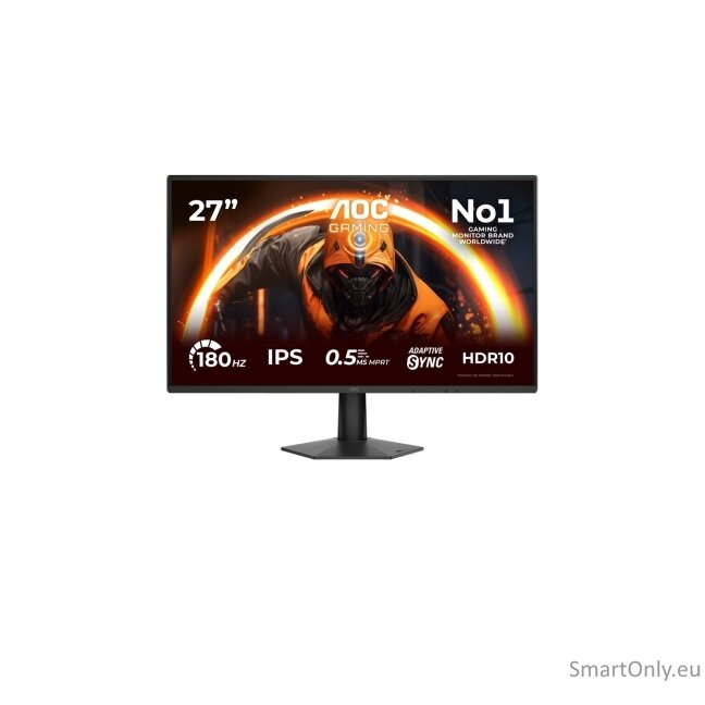AOC 27G50F | 27 " | IPS | FHD | 16:9 | 144 Hz | 0.5 ms | 1920 x 1080 pixels | 300 cd/m² | HDMI ports quantity 1 | Black 15