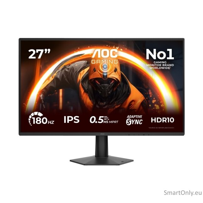 AOC 27G50F | 27 " | IPS | FHD | 16:9 | 144 Hz | 0.5 ms | 1920 x 1080 pixels | 300 cd/m² | HDMI ports quantity 1 | Black 5 AOC 27G50F | 27 " | IPS | FHD | 16:9 | 144 Hz | 0.5 ms | 1920 x 1080 pixels | 300 cd/m² | HDMI ports quantity 1 | Black 5