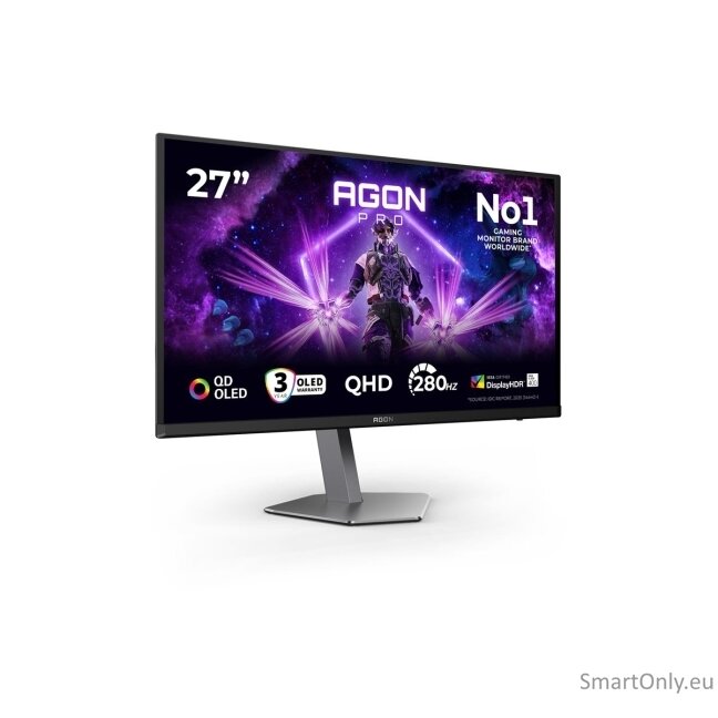 AOC | AG276QZD2 | 26.7 " | OLED | QHD | 16:9 | 240 Hz | 0.03 ms | 2560 x 1440 pixels | 250 cd/m² | HDMI ports quantity 2 48 AOC | AG276QZD2 | 26.7 " | OLED | QHD | 16:9 | 240 Hz | 0.03 ms | 2560 x 1440 pixels | 250 cd/m² | HDMI ports quantity 2 48