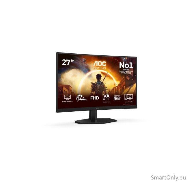 AOC | C27G42FE | 27 " | VA | FHD | 16:9 | 180 Hz | 0.5 ms | 1920 x 1080 pixels | 300 cd/m² | HDMI ports quantity 1 | Black 21 AOC | C27G42FE | 27 " | VA | FHD | 16:9 | 180 Hz | 0.5 ms | 1920 x 1080 pixels | 300 cd/m² | HDMI ports quantity 1 | Black 21