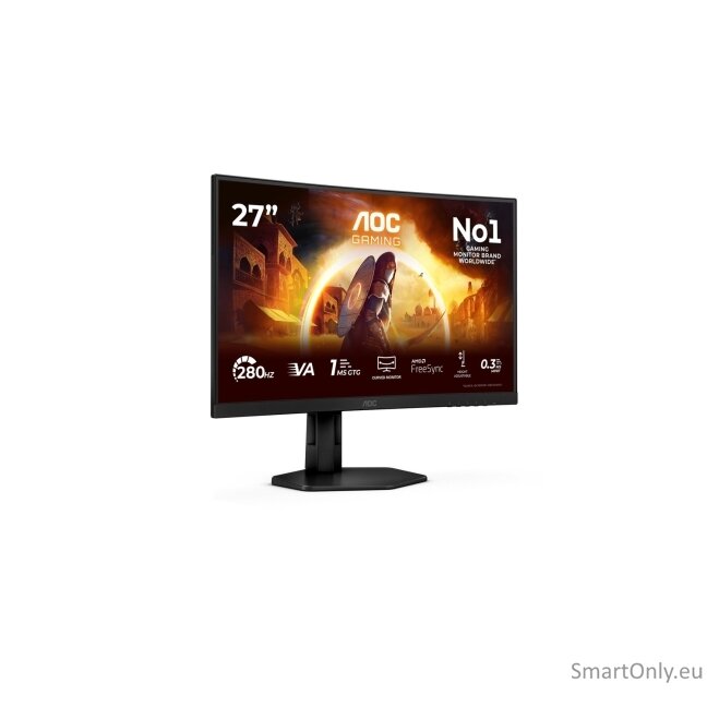 AOC | C27G4ZXU | 27 " | VA | FHD | 16:9 | 280 Hz | 1 ms | 1920 x 1080 pixels | 300 cd/m² | HDMI ports quantity 2 64