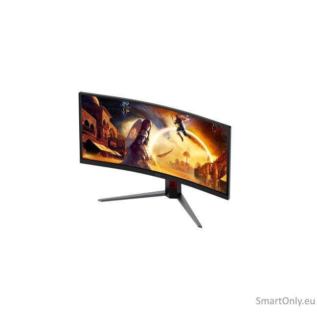 AOC CU34G4CA | 34 " | Fast VA | WQHD | 21:9 | 180 Hz | 1 ms | 3440 x 1440 pixels | 450 cd/m² | HDMI ports quantity 2 | Black 18