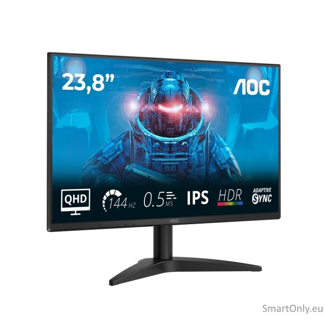 AOC | Q24B36X | 24 " | IPS | QHD | 16:9 | 144 Hz | 4 ms | 2560 x 1440 pixels | 300 cd/m² | HDMI ports quantity 1 | Black 2 AOC | Q24B36X | 24 " | IPS | QHD | 16:9 | 144 Hz | 4 ms | 2560 x 1440 pixels | 300 cd/m² | HDMI ports quantity 1 | Black 2