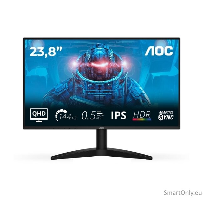 AOC | Q24B36X | 24 " | IPS | QHD | 16:9 | 144 Hz | 4 ms | 2560 x 1440 pixels | 300 cd/m² | HDMI ports quantity 1 | Black 11 AOC | Q24B36X | 24 " | IPS | QHD | 16:9 | 144 Hz | 4 ms | 2560 x 1440 pixels | 300 cd/m² | HDMI ports quantity 1 | Black 11