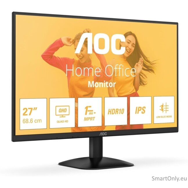 AOC | Q27B35E | 27 " | IPS | QHD | 16:9 | 75 Hz | 1 ms | 2560 x 1440 pixels | 300 cd/m² | HDMI ports quantity 1 | Black 2 AOC | Q27B35E | 27 " | IPS | QHD | 16:9 | 75 Hz | 1 ms | 2560 x 1440 pixels | 300 cd/m² | HDMI ports quantity 1 | Black 2
