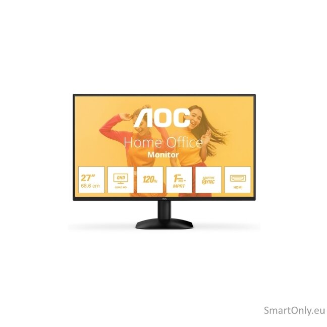 AOC Q27B35S3 | 27 " | IPS | QHD | 16:9 | 120 Hz | 1 ms | 2560 x 1440 pixels | 300 cd/m² | HDMI ports quantity 1 | Black 13 AOC Q27B35S3 | 27 " | IPS | QHD | 16:9 | 120 Hz | 1 ms | 2560 x 1440 pixels | 300 cd/m² | HDMI ports quantity 1 | Black 13