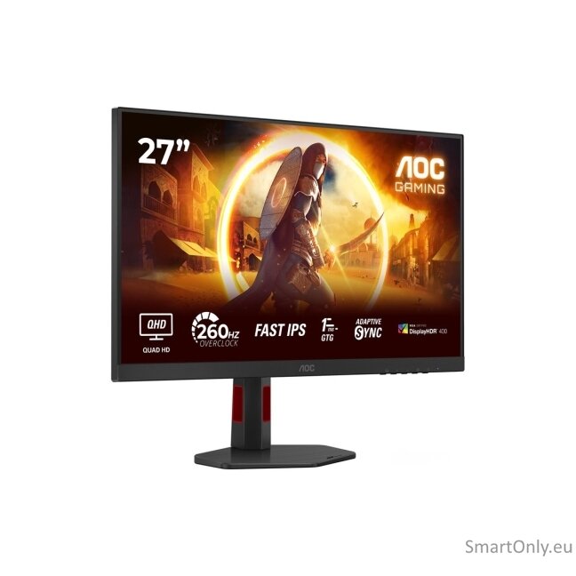 AOC | Q27G4ZR | 27 " | Fast IPS | QHD | 16:9 | 240 Hz | 1 ms | 2560 x 1440 pixels | 400 cd/m² | HDMI ports quantity 2 | Black 20 AOC | Q27G4ZR | 27 " | Fast IPS | QHD | 16:9 | 240 Hz | 1 ms | 2560 x 1440 pixels | 400 cd/m² | HDMI ports quantity 2 | Black 20
