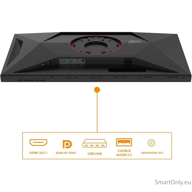 AOC | U27G4XM | 27 " | Fast IPS | UHD | 16:9 | 160 Hz | 1 ms | 3840 x 2160 pixels | 1200 cd/m² | HDMI ports quantity 1 | Black 2 AOC | U27G4XM | 27 " | Fast IPS | UHD | 16:9 | 160 Hz | 1 ms | 3840 x 2160 pixels | 1200 cd/m² | HDMI ports quantity 1 | Black 2