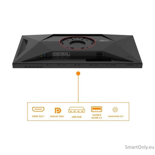 AOC | U27G4XM | 27 " | Fast IPS | UHD | 16:9 | 160 Hz | 1 ms | 3840 x 2160 pixels | 1200 cd/m² | HDMI ports quantity 1 | Black 20 AOC | U27G4XM | 27 " | Fast IPS | UHD | 16:9 | 160 Hz | 1 ms | 3840 x 2160 pixels | 1200 cd/m² | HDMI ports quantity 1 | Black 20