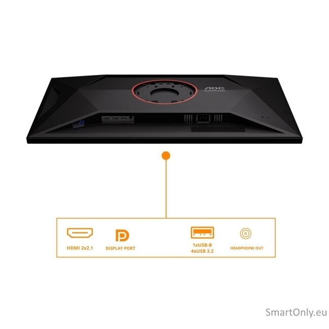 AOC U32G4U | 32 " | Fast IPS | UHD | 16:9 | 160 Hz | 1 ms | 3840 x 2160 pixels | 450 cd/m² | HDMI ports quantity 2 | Black 14