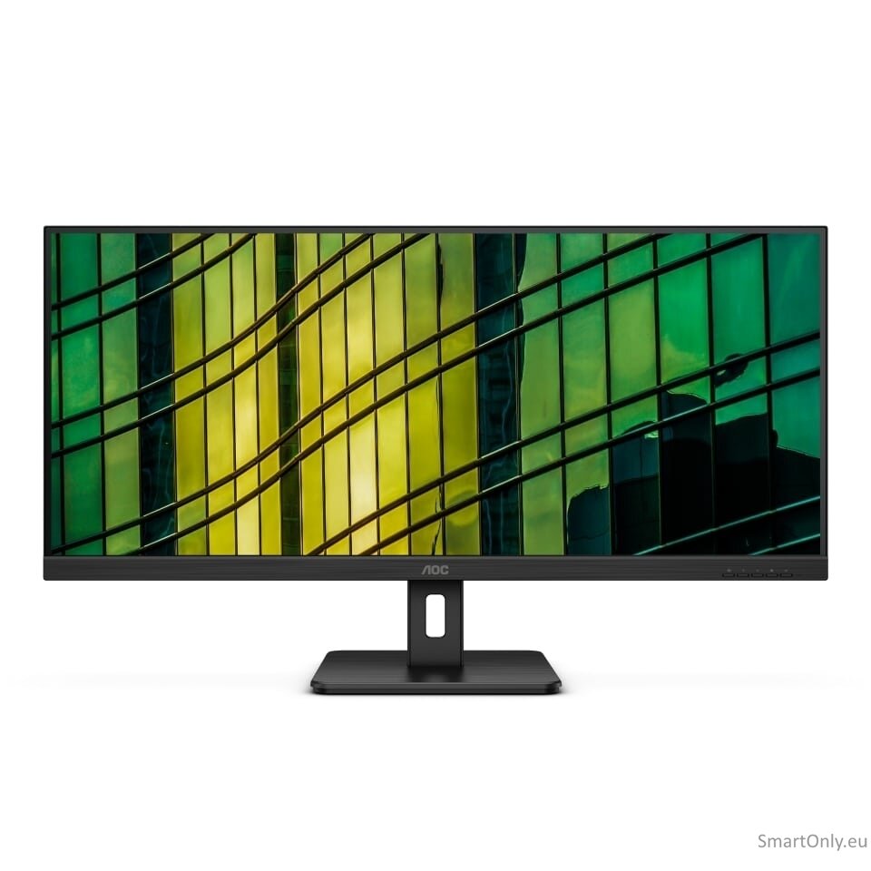 AOC | Monitor | U34E2M | 34 " | VA | WQHD | 21:9 | 100 Hz | 4 ms | 3440 x 1440 | 300 cd/m² | HDMI ports quantity 2 | Black 1 AOC | Monitor | U34E2M | 34 " | VA | WQHD | 21:9 | 100 Hz | 4 ms | 3440 x 1440 | 300 cd/m² | HDMI ports quantity 2 | Black 1