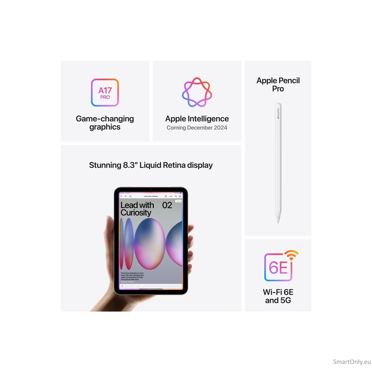 Apple iPad Mini (A17 Pro) Wi-Fi + Cellular 128GB Starlight 2 Apple iPad Mini (A17 Pro) Wi-Fi + Cellular 128GB Starlight 2