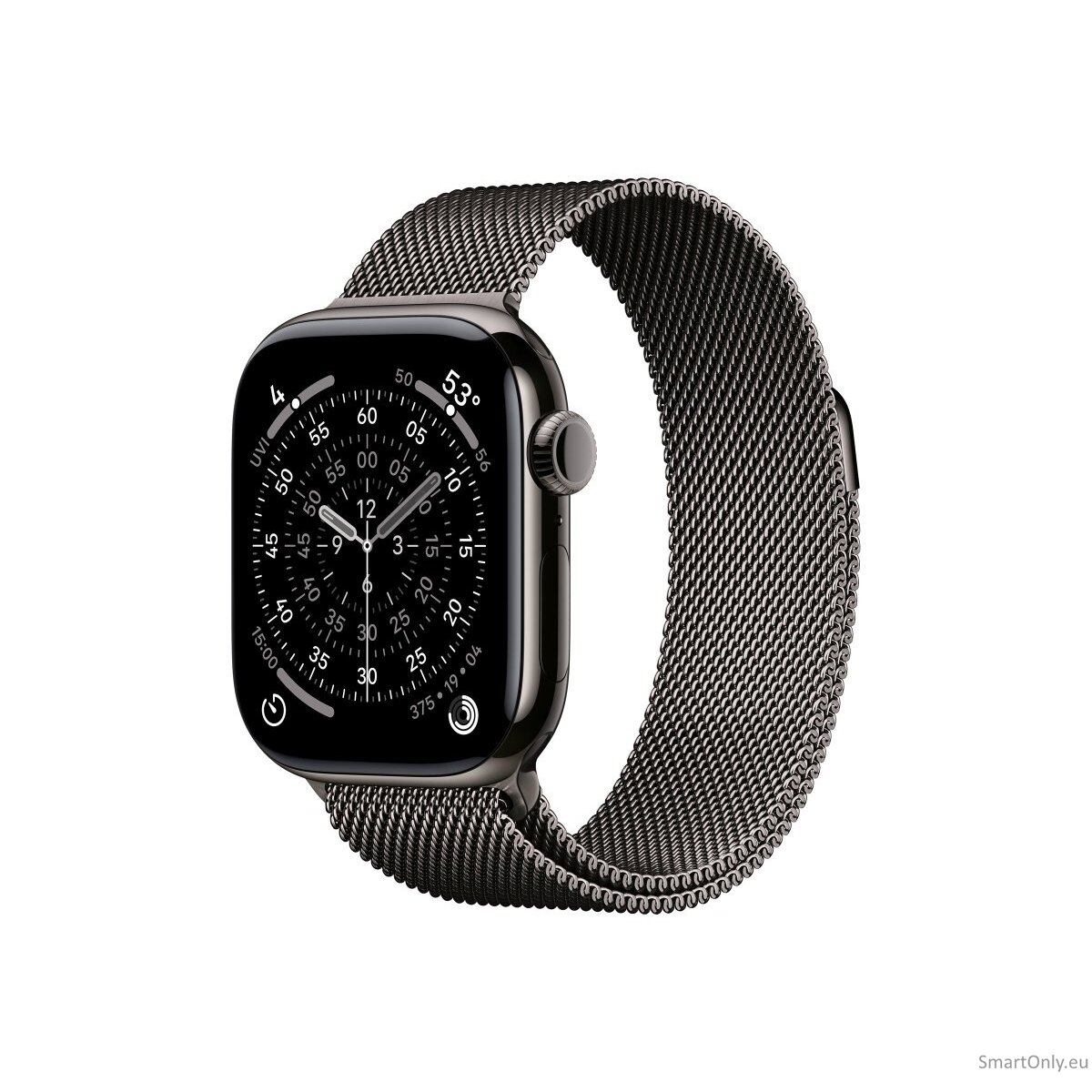 Apple Watch Series 11 GPS + Cellular 42mm Slate Titanium Case with Slate Milanese Loop Apple Watch Series 11 GPS + Cellular 42mm Slate Titanium Case with Slate Milanese Loop