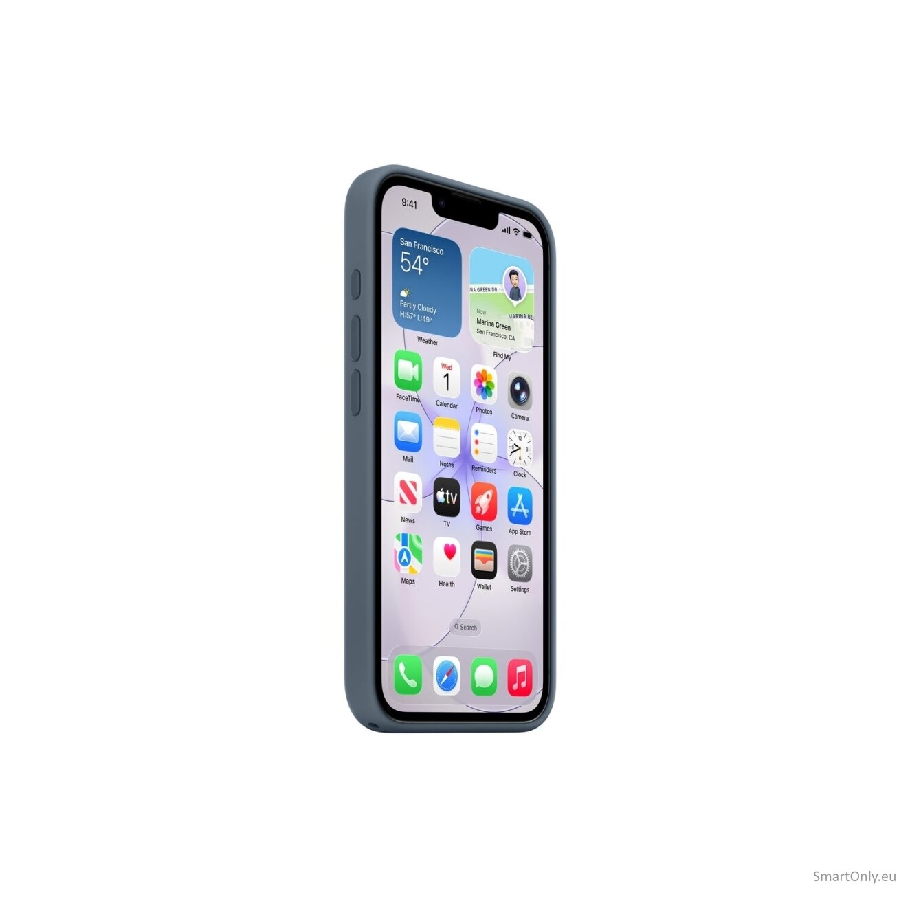 Apple iPhone 17e Silicone Case with MagSafe – Anchor Blue | Apple 3