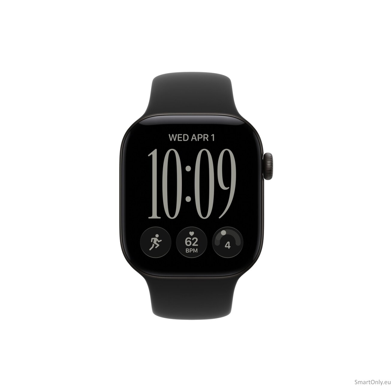 Apple Watch Series 12 GPS 42mm Black Aluminium Case with Black Sport Band - M/L | Apple 2
