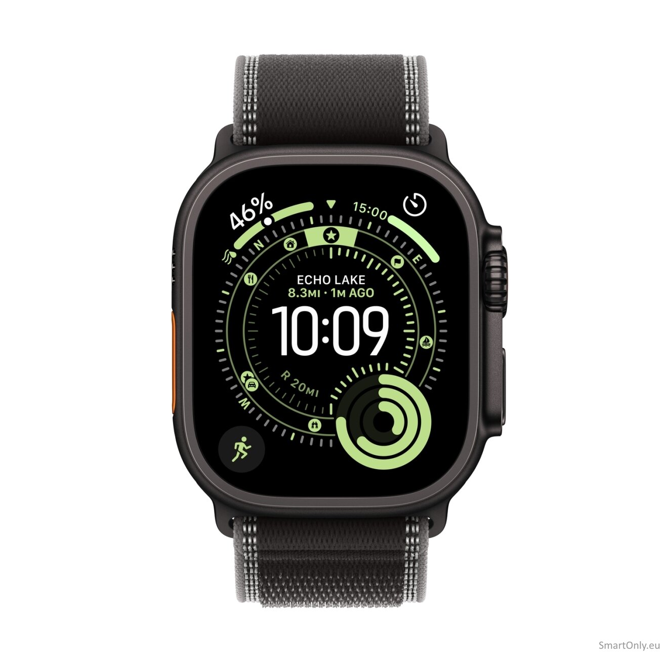 Apple Watch Ultra 3 GPS + Cellular 49mm Black Titanium Case with Black/Charcoal Trail Loop - M/L 1