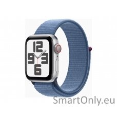 Apple Watch SE GPS + Cellular 40mm Silver Aluminium Case with Winter Blue Sport Loop Apple