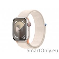 Apple Watch Series 9 GPS + Cellular 41mm Starlight Aluminium Case with Starlight Sport Loop Apple