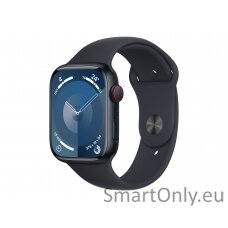 Apple Watch Series 9 GPS + Cellular 45mm Midnight Aluminium Case with Midnight Sport Band - M/L Apple