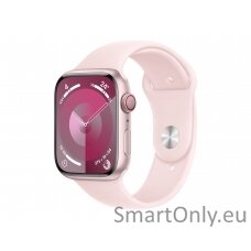 Apple Watch Series 9 GPS + Cellular 45mm Pink Aluminium Case with Light Pink Sport Band - S/M Apple