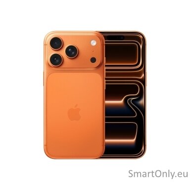 Apple | iPhone 17 Pro | Cosmic Orange | 6.3 " | Super Retina XDR display | 2622 x 1206 pixels | A19 Pro | Internal RAM 12 GB | 256 GB | Dual SIM | 5G | Main camera resolution 48+48+48 MP | Secondary camera resolution 18 MP | iOS