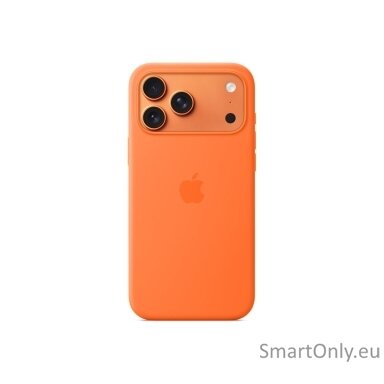 Apple iPhone 17 Pro Max Silicone Case with MagSafe – Orange | Apple