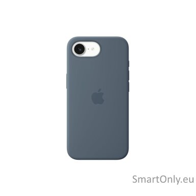 Apple iPhone 17e Silicone Case with MagSafe – Anchor Blue | Apple