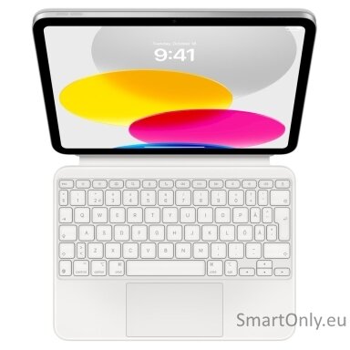 Apple Magic Keyboard Folio for iPad (10th generation) Compact Keyboard Wireless Comfortable typing experience with a scissor mechanism with 1mm travel. Large click-anywhere trackpad supports Multi‑Touch gestures and the cursor in iPadOS. 14-key functi Apple Magic Keyboard Folio for iPad (10th generation) Compact Keyboard Wireless Comfortable typing experience with a scissor mechanism with 1mm travel. Large click-anywhere trackpad supports Multi‑Touch gestures and the cursor in iPadOS. 14-key functi