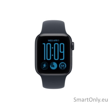 Apple Watch SE 3 GPS 40mm Midnight Aluminium Case with Navy Blue Sport Band - M/L | Apple
