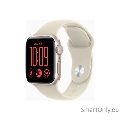 Apple Watch SE 3 GPS 40mm Starlight Aluminium Case with Sand Sport Band - S/M | Apple