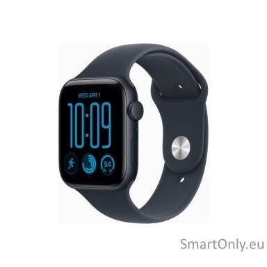 Apple Watch SE 3 GPS 44mm Midnight Aluminium Case with Navy Blue Sport Band - S/M | Apple