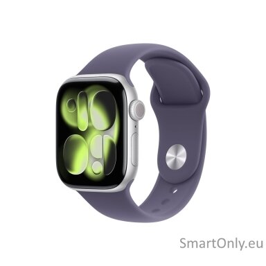 Apple Watch Series 11 GPS + Cellular 42mm Silver Aluminium Case with Purple Fog Sport Band - M/L Apple Watch Series 11 GPS + Cellular 42mm Silver Aluminium Case with Purple Fog Sport Band - M/L