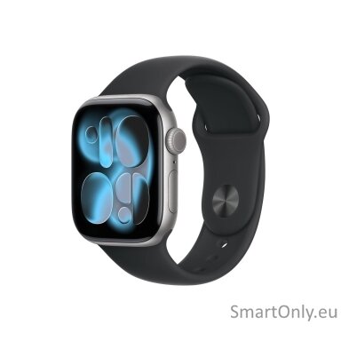 Apple Watch Series 11 GPS + Cellular 42mm Space Grey Aluminium Case with Black Sport Band - S/M Apple Watch Series 11 GPS + Cellular 42mm Space Grey Aluminium Case with Black Sport Band - S/M