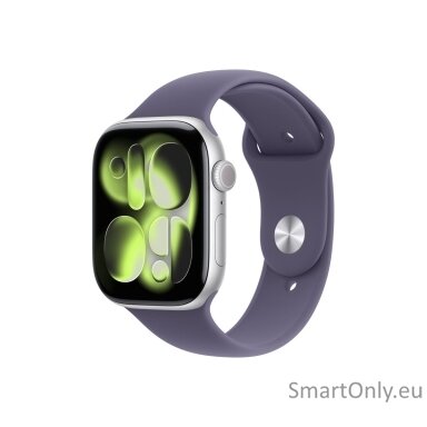 Apple Watch Series 11 GPS + Cellular 46mm Silver Aluminium Case with Purple Fog Sport Band - S/M Apple Watch Series 11 GPS + Cellular 46mm Silver Aluminium Case with Purple Fog Sport Band - S/M